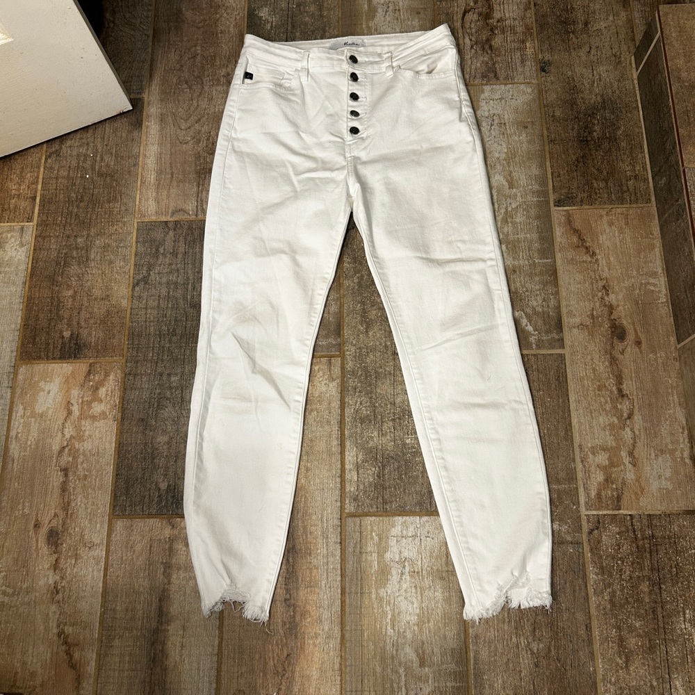White High Rise Skinny Ankle Jeans 29 - Picture 10 of 13